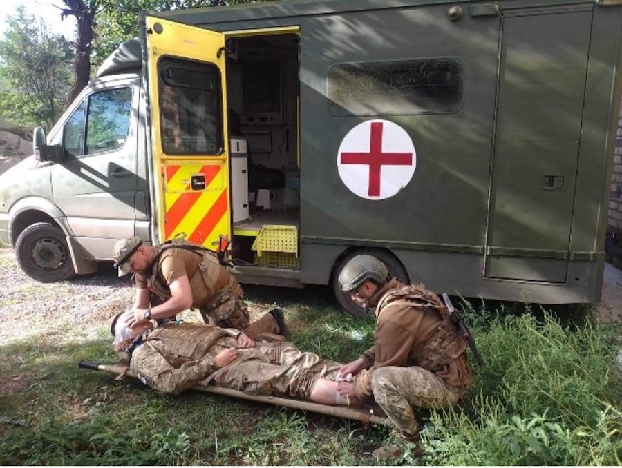 Ambulance used in battle to save lives